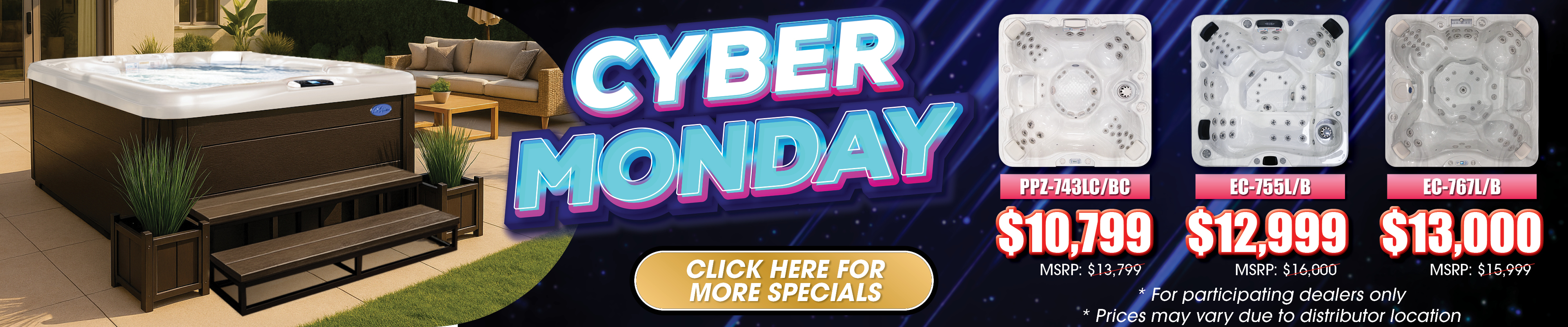 Calspas hot tub being used in a family setting - Shawnee