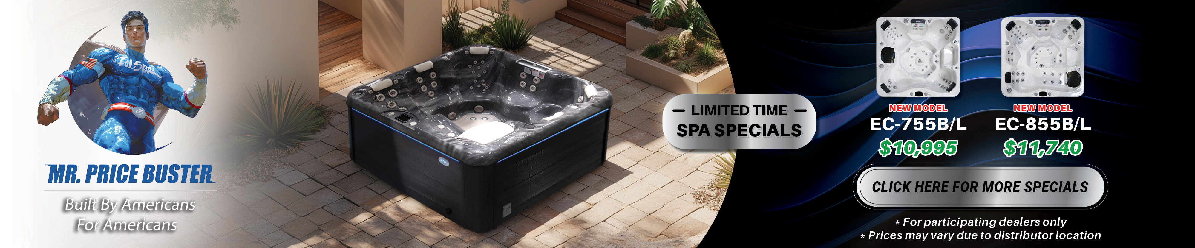 Calspas hot tub being used in a family setting - Shawnee